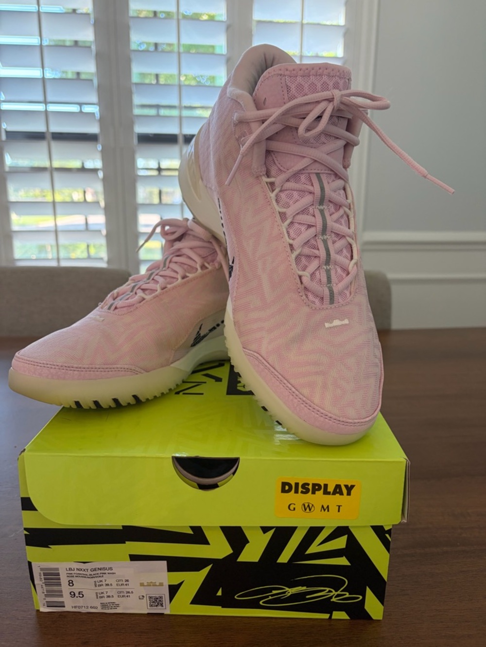 Nike LeBron NXXT Genisus Basketball Shoes Size 8 Pink Foam Sail